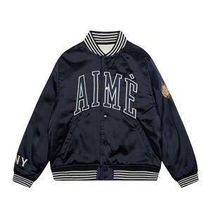 Aime Leon Dore Navy Varsity Jacket